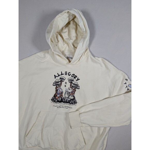 Allegory Frog Novel Popsicle Cream Hoodie Pullover Size XL Anime Streetwear - Picture 2 of 11
